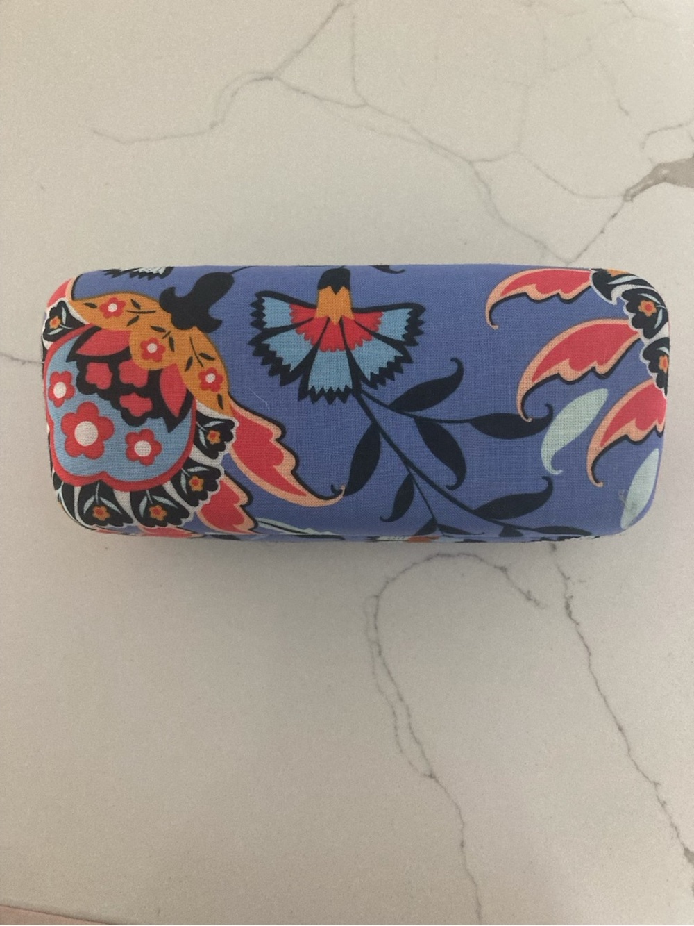 Vera Bradley hard shell glasses eyeglasses sunglasses case purple Mural Garden
